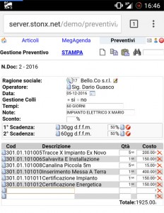 Creazione Preventivi da Dispositivo Mobile con StonX