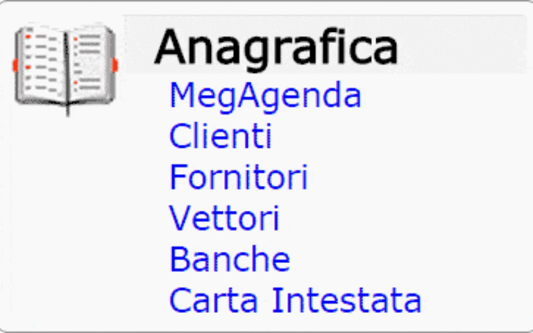 MegAgenda e gestione dell’anagrafica Clienti – Fornitori